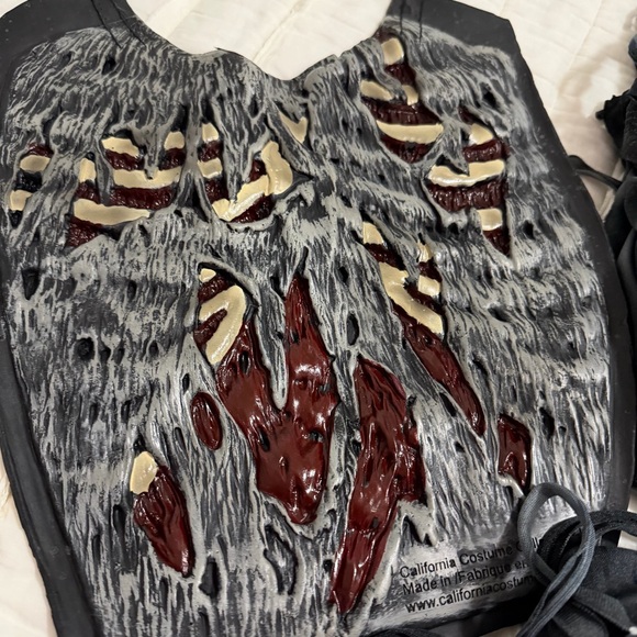 Halloween Costume YXL Zombie Ghoul Skeleton with Mask - Picture 2 of 6